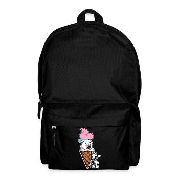 Eisbär in freier Wildbahn an der Eisdiele, LECKER! - Rucksack - Schwarz - Vorne