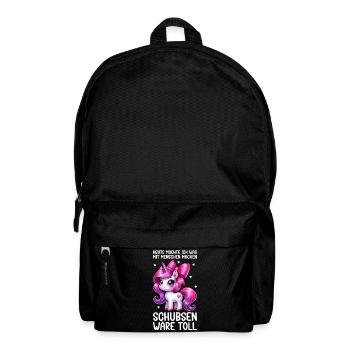 Aujourd’hui, je veux faire quelque chose avec les gens Pousser - Sac à dos - noir - Devant
