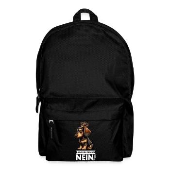 Bevor Du Fragst Nein Rauhaardackel Dackel Teckel - Rucksack - Schwarz - Vorne