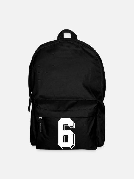 6 Jahre Trikot Nummer 6 sport trikot 6 - Rucksack - Schwarz