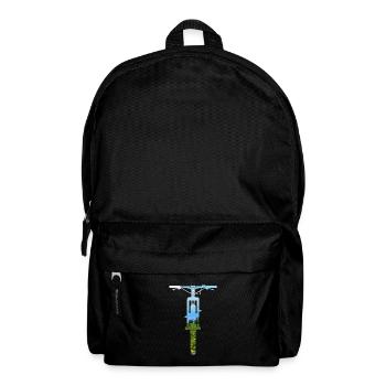 MTB - Alps - Mountains - BIN DER MOTOR - Mountainbike - Backpack - black - Front