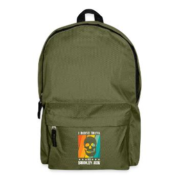 I didnt think my broken jaw - Rucksack - Olivgrün - Vorne