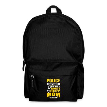 Polizei Polizist Polizeibeamte - Rucksack - Schwarz - Vorne