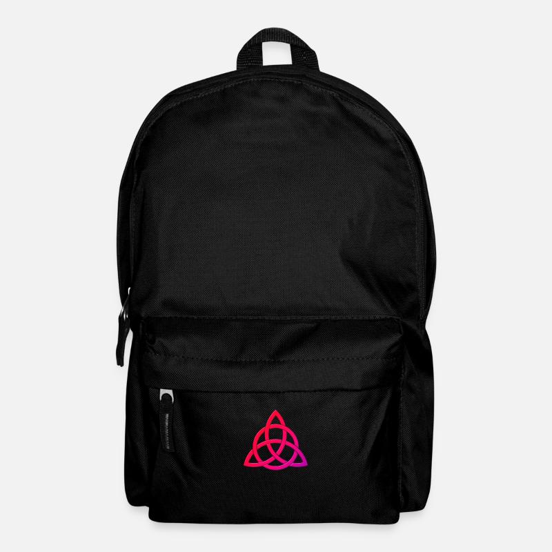 Triquetra with circle - Backpack - black