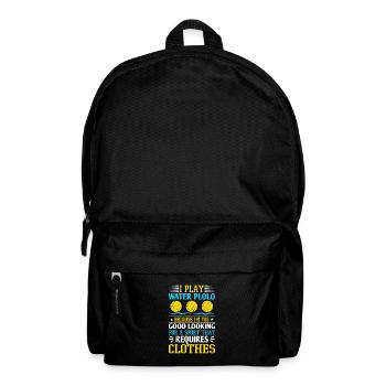 Funny Water Polo Saying Waterfootball Water Polo - Rucksack - Schwarz - Vorne