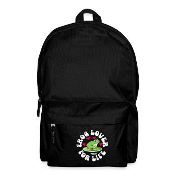 Grenouille Amoureux Pour La Vie Coeur Amphibien Capture - Sac à dos - noir - Devant