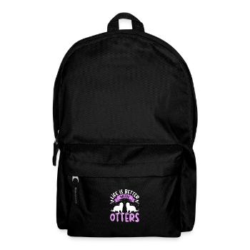 Tenue de loutre Amoureux de la loutre de mer - Sac à dos - noir - Devant
