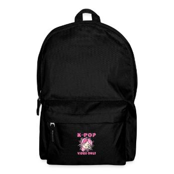 Idée cadeau motif coréen à la mode pour les fans de K-pop - Sac à dos - noir - Devant