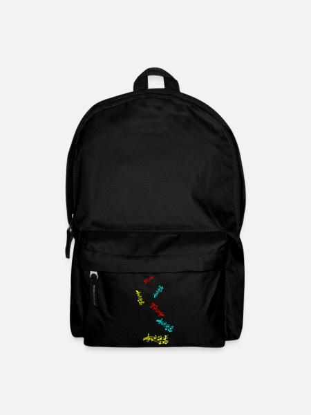 Musiknoten zeichen - Rucksack - Schwarz