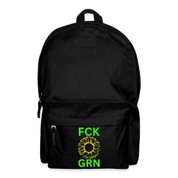 FCK GRN-Anti Grüne - Rucksack - Schwarz - Vorne