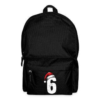 6 Numéro de Noël - Sac à dos - noir - Devant