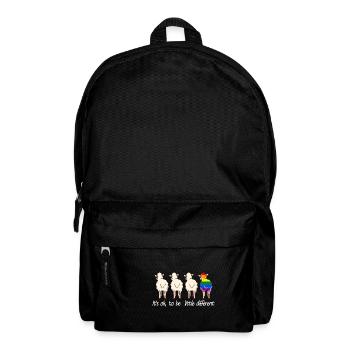 LBGT Sheep Gay Lesbienne Bisexuel Transgenre - Sac à dos - noir - Devant