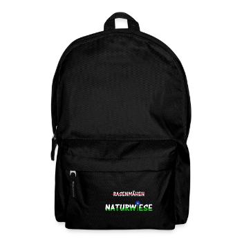 Contra Rasenmähen, pro Naturwiese - Rucksack - Schwarz - Vorne