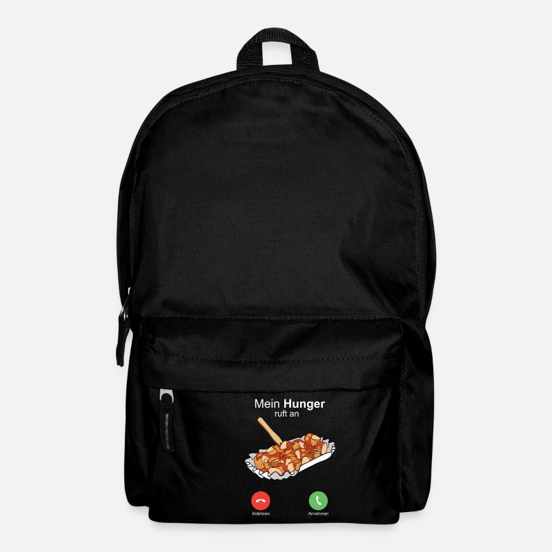Currywurst Curry Wurst Bratwurst Berliner Ruhrpott - Rucksack - Schwarz