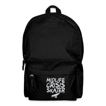 Midlife Crisis Skater Skateboard Skateboarding - Backpack - black - Front
