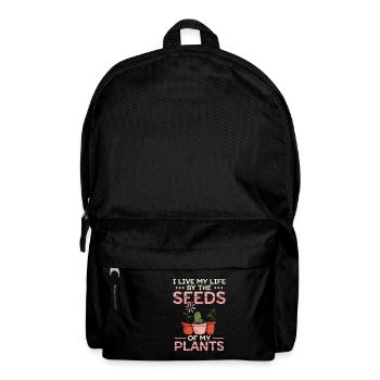 Je vis ma vie à travers les graines de mon - Sac à dos - noir - Devant