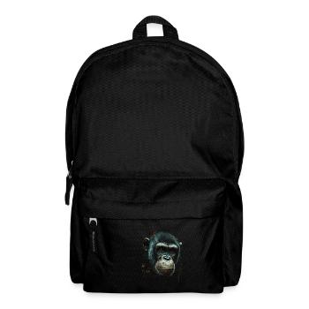 Chimpanzee Monkey Portrait - Backpack - black - Front