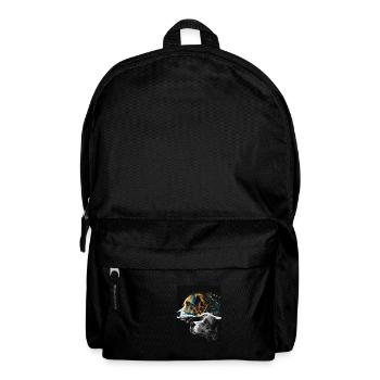 Beagle Bild Portrait - Rucksack - Schwarz - Vorne