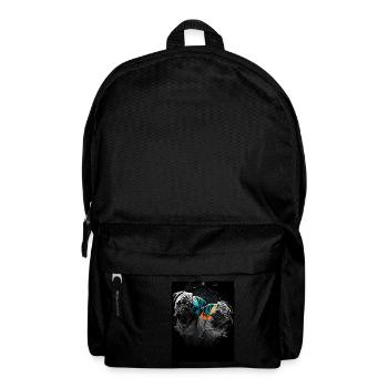 Mops Portrait - Rucksack - Schwarz - Vorne