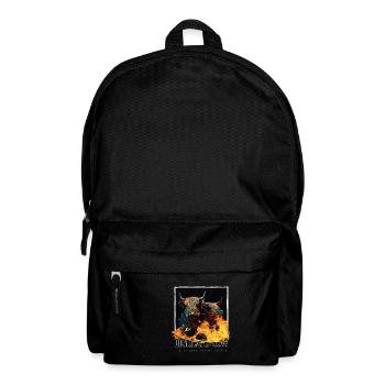 Scottish Highland Cattle Portrait - Backpack - black - Front