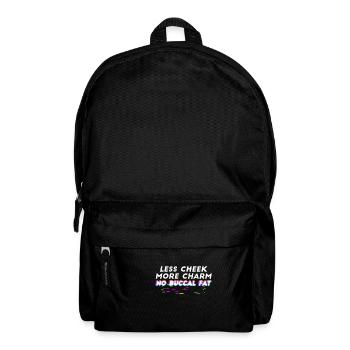 Moins de joue, plus de charme, pas de graisse buccale - Sac à dos - noir - Devant