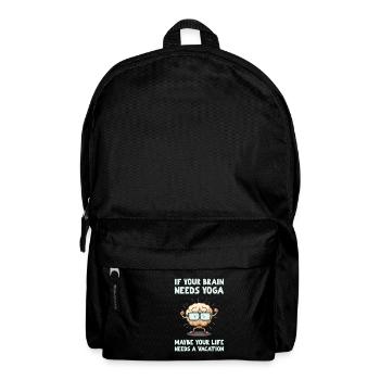 Brain Yoga, maybe your life needs a vacation - Backpack - black - Front