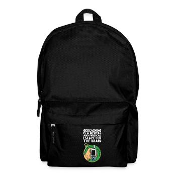 Geocaching is a mental and physical escape - Backpack - black - Front