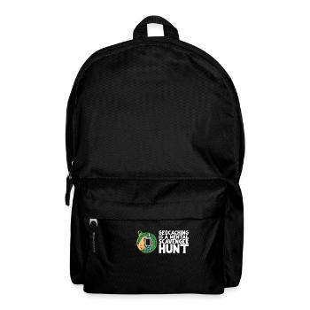 Geocaching is a mental scavenger hunt - Backpack - black - Front
