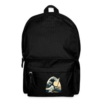 Windsurfen die große Welle von Kanagawa - Rucksack - Schwarz - Vorne