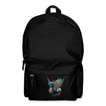 Highland cow - Backpack - black - Front