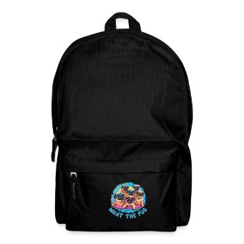 Pug Party - what the pug - Backpack - black - Front