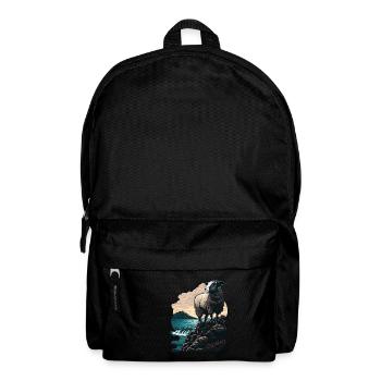 Moutons côtiers - Design amusant pour - Sac à dos - noir - Devant