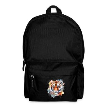 Cute tiger watercolor art - Backpack - black - Front