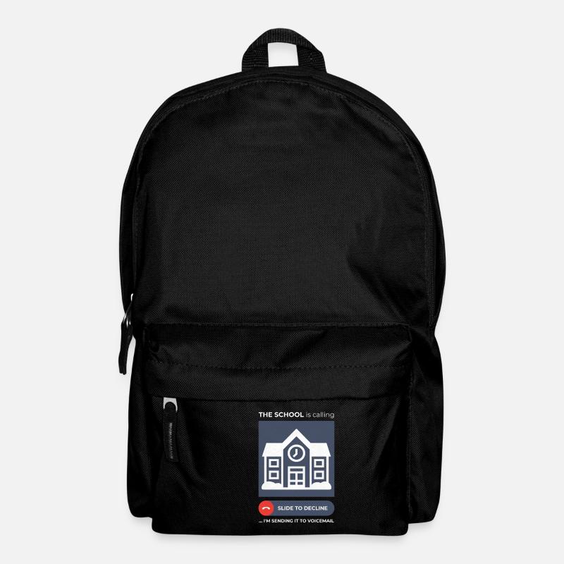 Conception humoristique de messagerie vocale d’évitement d’appel scolaire - Sac à dos - noir