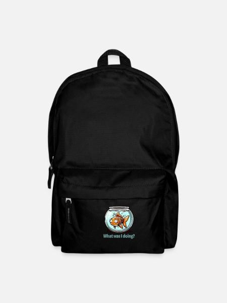 Was Habe Ich Getan? - Grübelndes Goldfisch-design - Rucksack - Schwarz