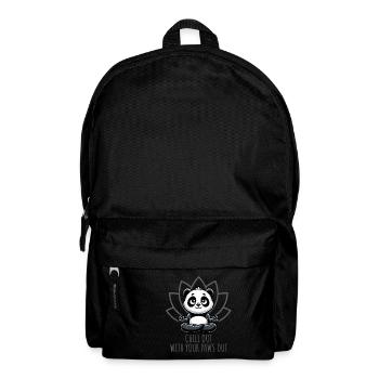 Chill Out With Your Paws Out Panda Yoga - Rucksack - Schwarz - Vorne