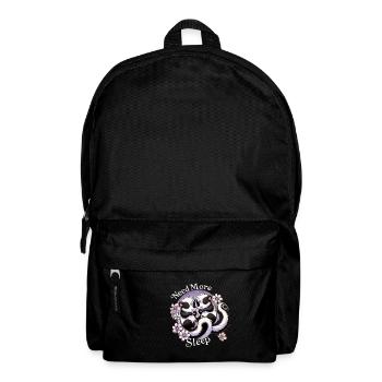 Brauchen Sie Mehr Schlaf, Pyjama Mit Lustigem - Rucksack - Schwarz - Vorne