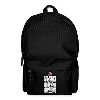 Schottischer Kilt Tracht - Schottenrock Schottland - Rucksack - Schwarz - Vorne