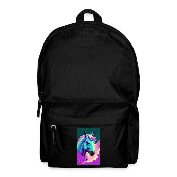 Horse | Horse Riding | Animal | Mount | Colorful - Backpack - black - Front