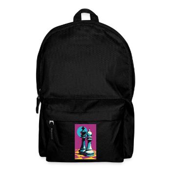 Schach | Schachfigur | Schachspieler - Rucksack - Schwarz - Vorne