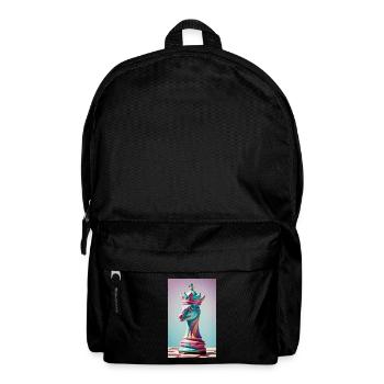 Schach | Schachfigur | Schachspieler - Rucksack - Schwarz - Vorne