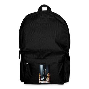 Schach | Schachfigur | Schachspieler - Rucksack - Schwarz - Vorne