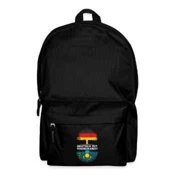 Deutsch mit Kasachischen Wurzeln Abstammung - Rucksack - Schwarz - Vorne