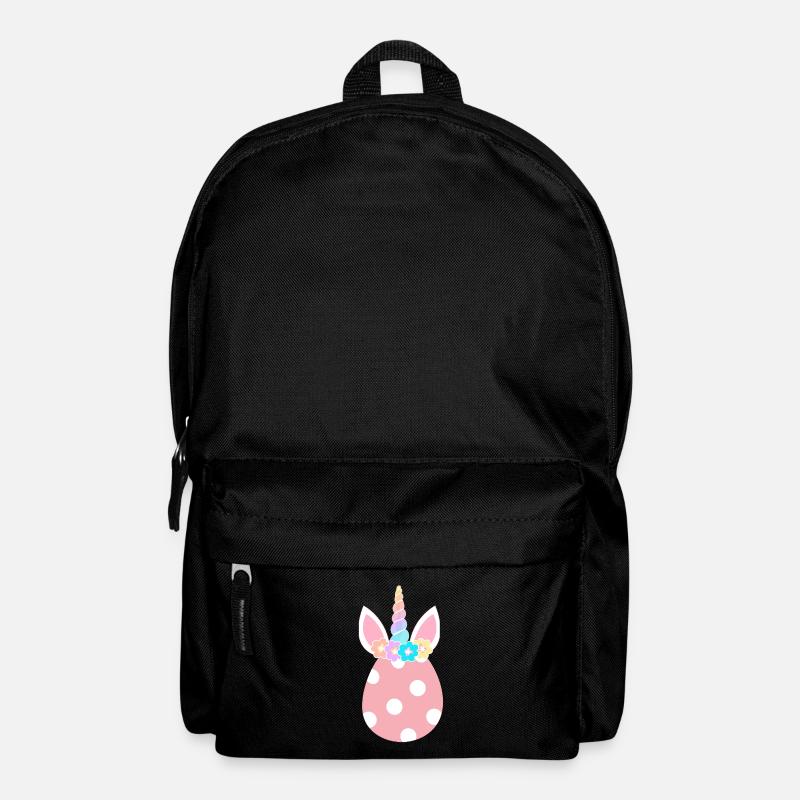Oeuf de Pâques Licorne arc-en-ciel - Sac à dos - noir