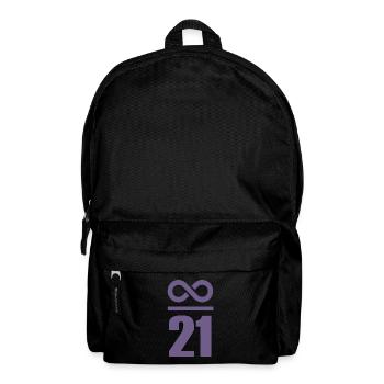 Unendlich durch 21 Millionen Bitcoin - Rucksack - Schwarz - Vorne