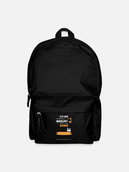 Ich Bin Handwerker! Warum? Weil... - Rucksack - Schwarz