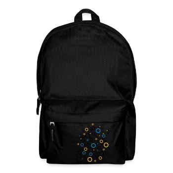 Colour Bubbles - Rucksack - Schwarz - Vorne