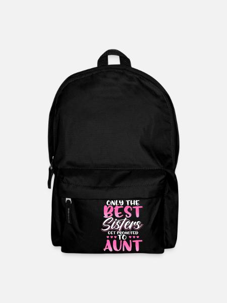 Only the best sisters get promoted to aunt - Rucksack - Schwarz