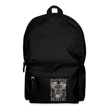 Born to Ride motorcycle 1974 - Rucksack - Schwarz - Vorne