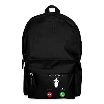 Call Mobile Anruf biker sport motorcycle - Rucksack - Schwarz - Vorne